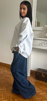Pull manche chemise